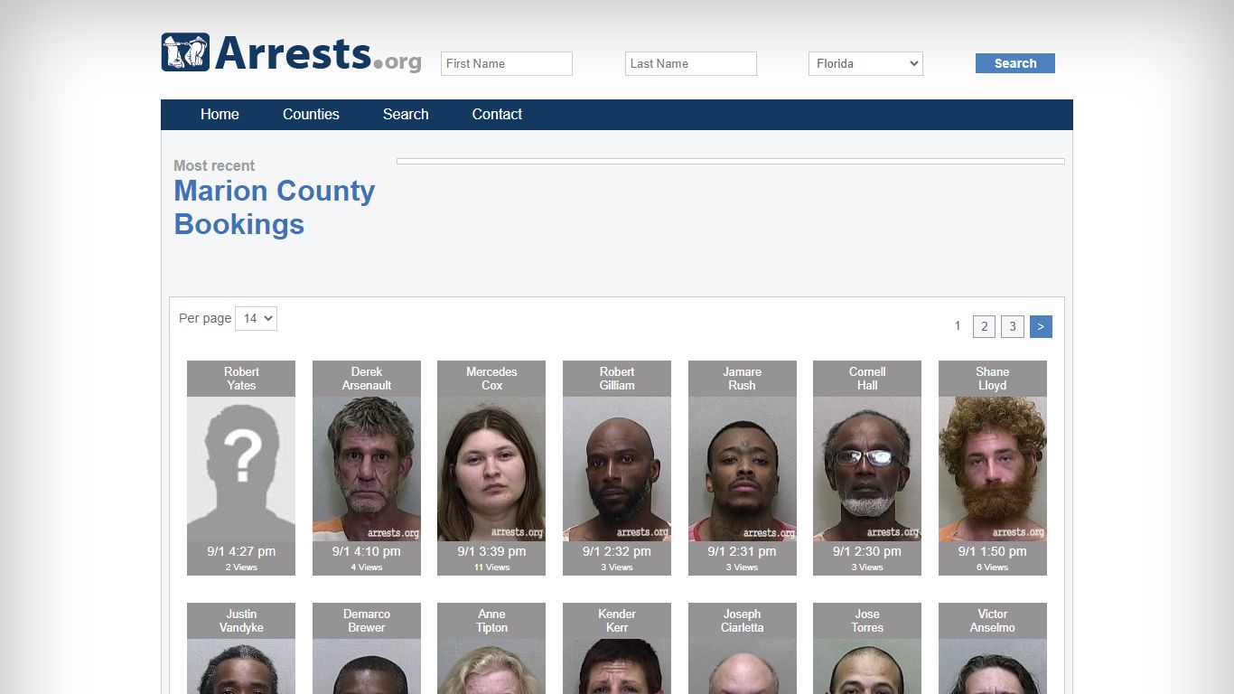 Marion County Arrests and Inmate Search